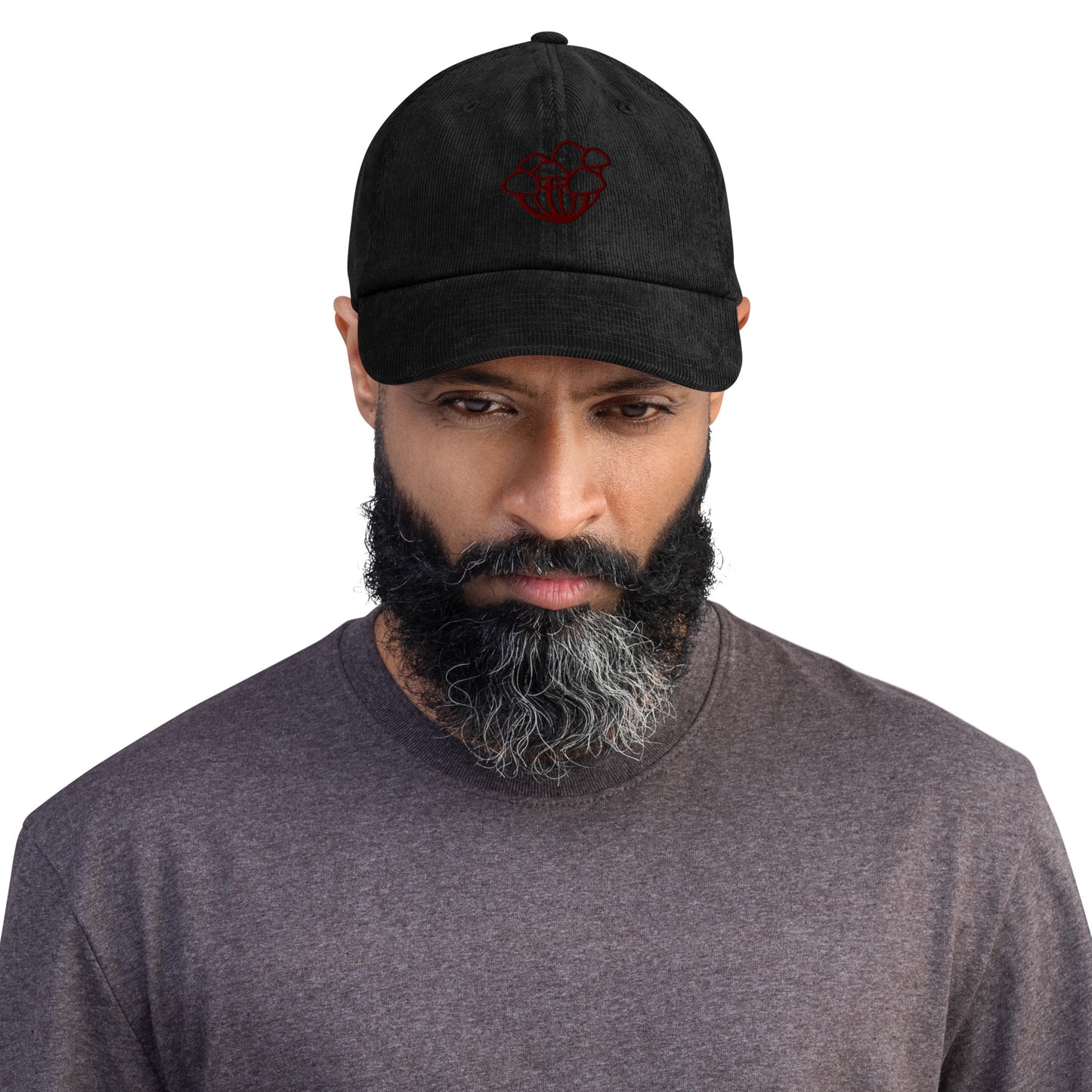 Mushroom corduroy hat