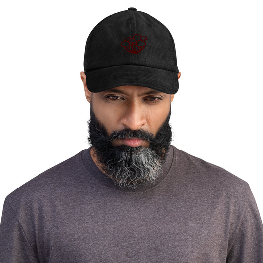Mushroom corduroy hat